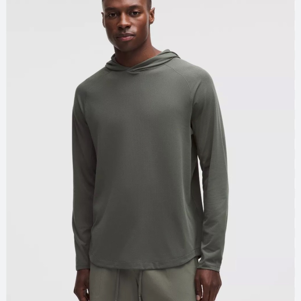 Men's Olive Green Hoodie Merino Wool
